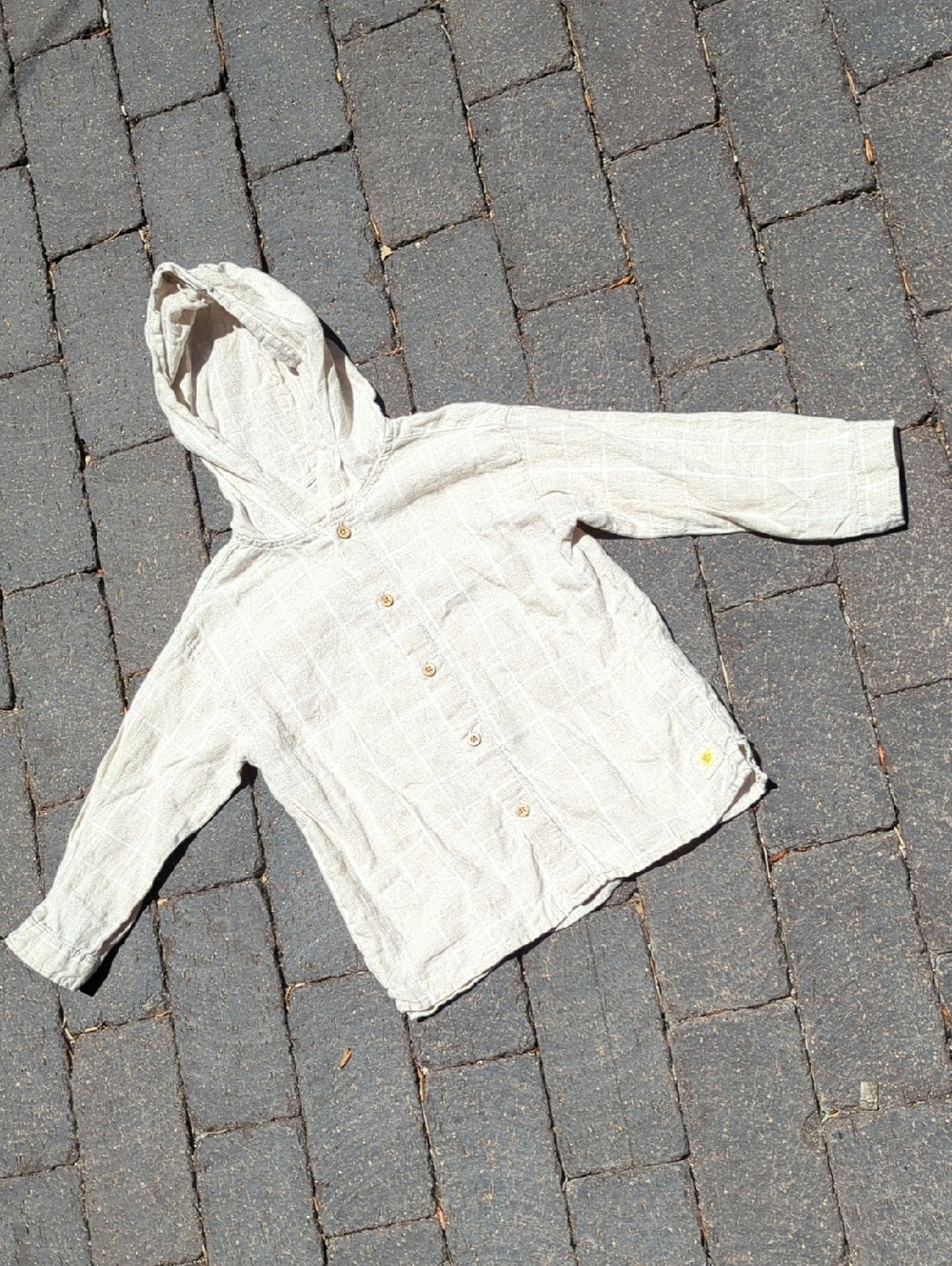 Zara Hooded Longsleeve Button-Up Shirt, 3-4yrs